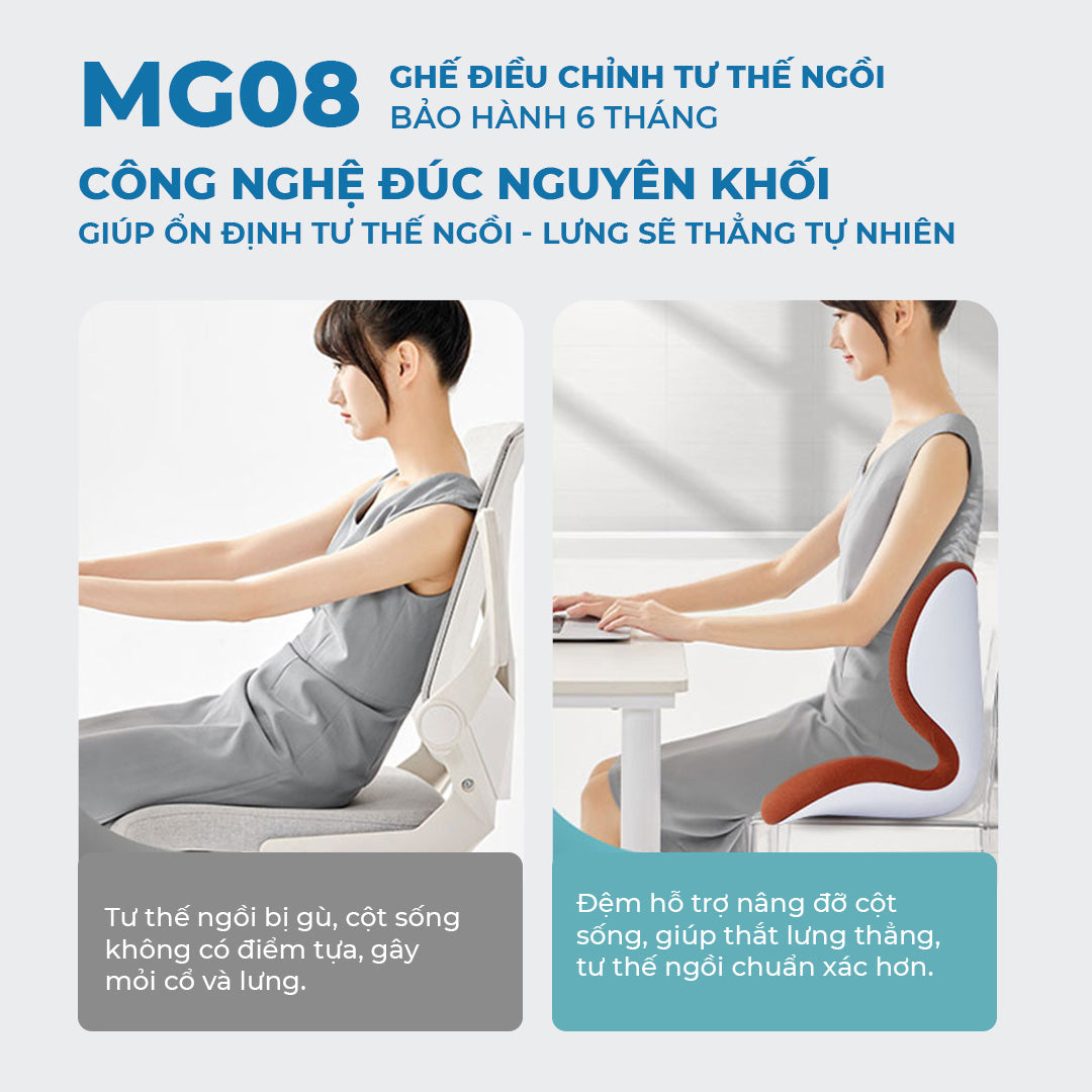[BẢN MG08] Ghế Điều Chỉnh Tư Thế Ngồi ISUNI Ghế Tựa Lưng Chống Gù Công Thái Học Giảm Đau Mỏi Lưng - ISUNI - ảnh 4