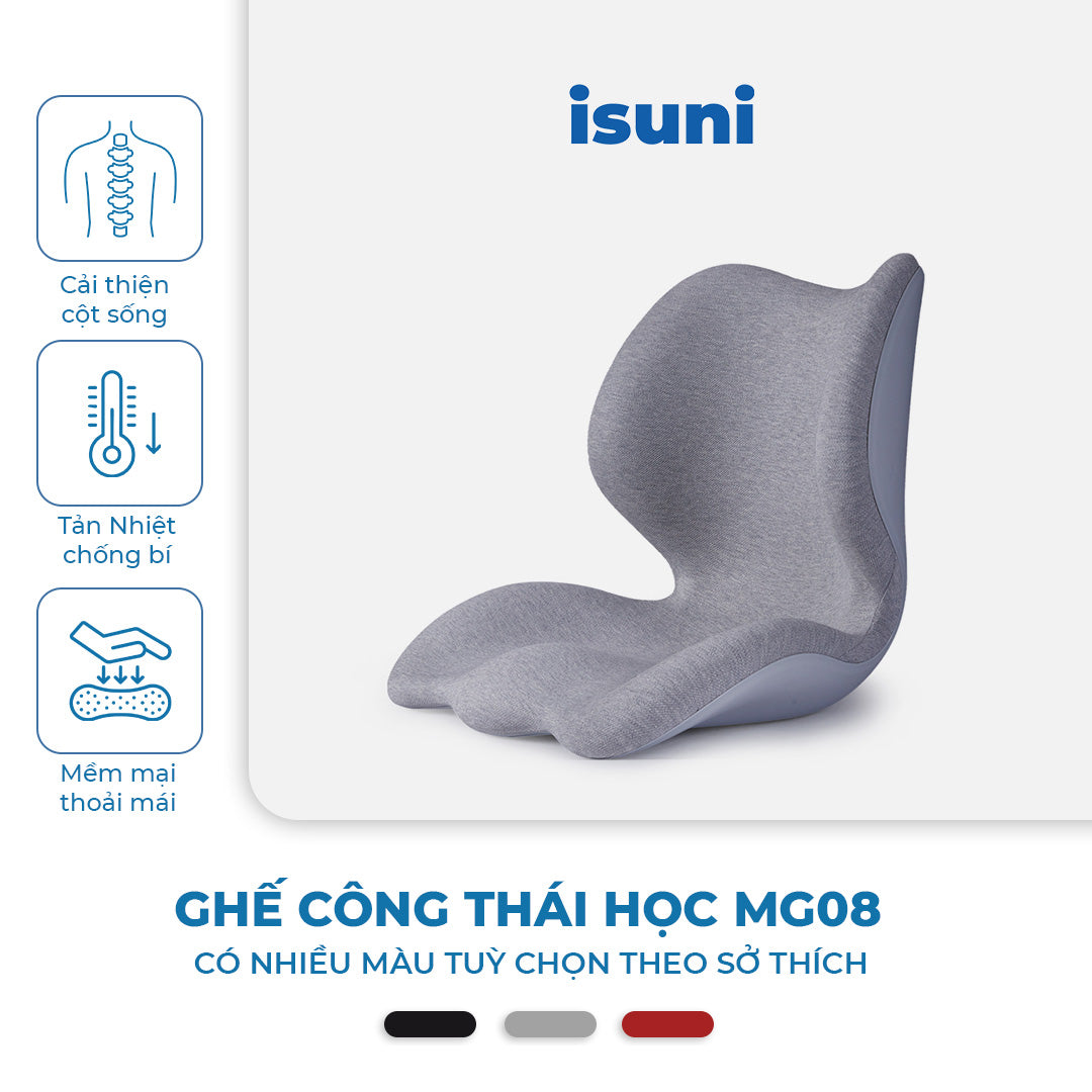 [BẢN MG08] Ghế Điều Chỉnh Tư Thế Ngồi ISUNI Ghế Tựa Lưng Chống Gù Công Thái Học Giảm Đau Mỏi Lưng - ISUNI - ảnh 2