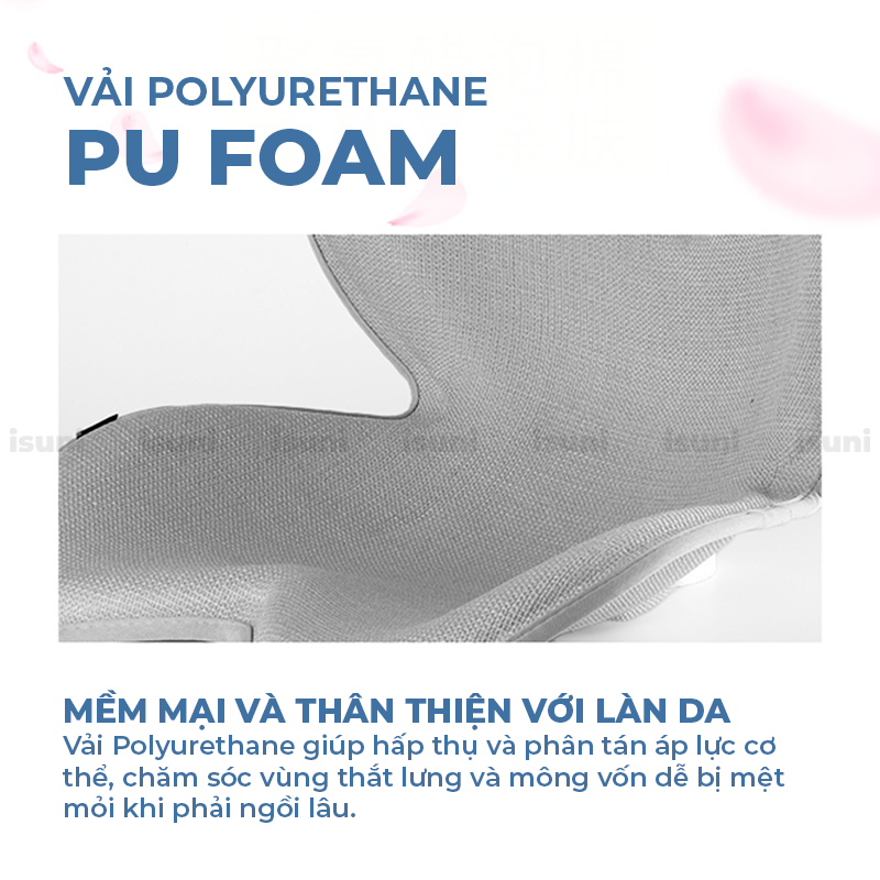 [BẢN SAKURA] Ghế Điều Chỉnh Tư Thế Ngồi ISUNI Chống Gù Ghế Công Thái Học Giảm Đau Mỏi Lưng Gáy