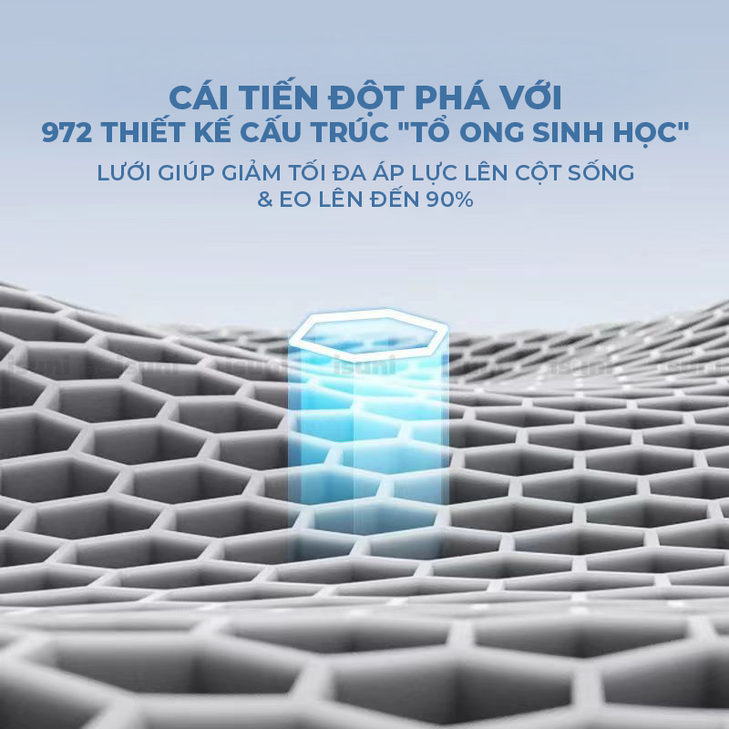 [BẢN ĐẶC CẤP] Ghế Bệt Tựa Lưng Isuni Chống Gù Lưng Ghế Công Thái Học Giảm Đau Mỏi Lưng - ISUNI - ảnh 3