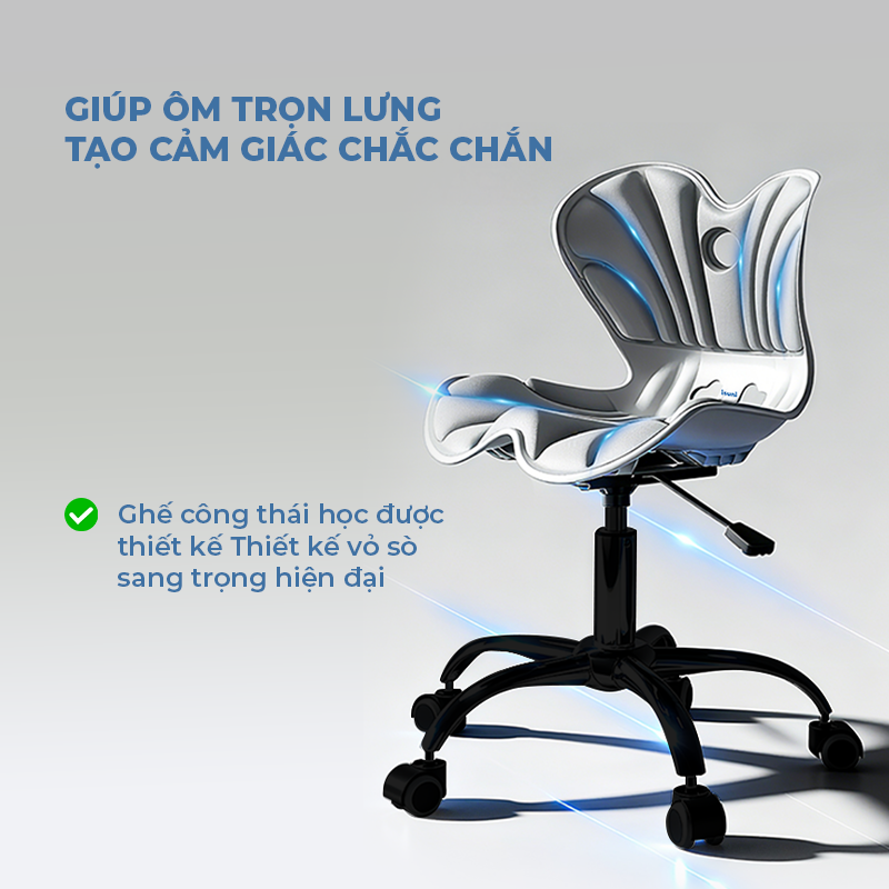 [BẢN CYPHER] Ghế Điều Chỉnh Tư Thế Ngồi ISUNI Chống Gù Lưng, Ghế Công Thái Học Giảm Đau Mỏi Lưng