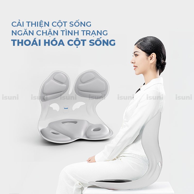 Ghế ISUNI BẢN ĐẶC BIỆT Ghế Tựa Lưng Chống Gù Ghế Công Thái Học Ứng Dụng 4 Sáng Chế Giảm Đau Mỏi Lưng - ISUNI - ảnh 4