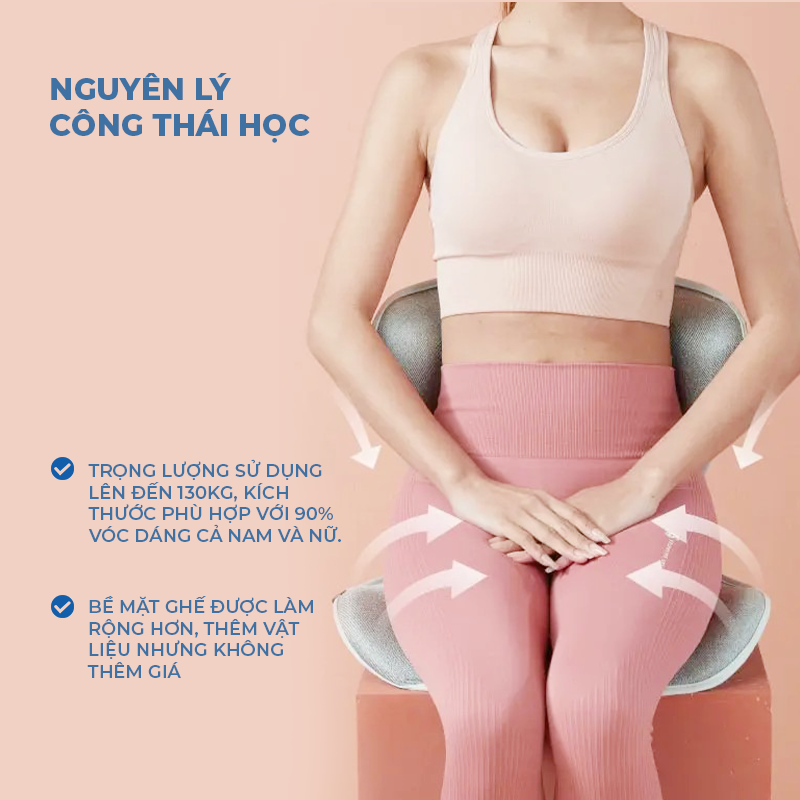 [BẢN VIP S2] Ghế Điều Chỉnh Tư Thế Ngồi Isuni Chống Gù Lưng, Ghế Công Thái Học Giảm Đau Mỏi Lưng