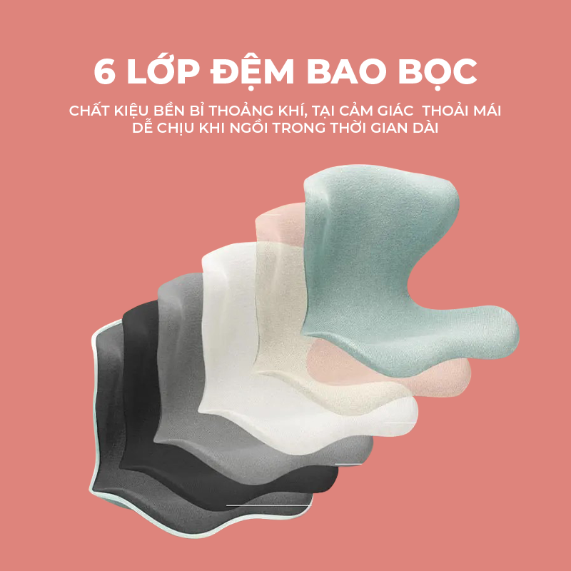 [BẢN VIP S2] Ghế Điều Chỉnh Tư Thế Ngồi Isuni Chống Gù Lưng, Ghế Công Thái Học Giảm Đau Mỏi Lưng
