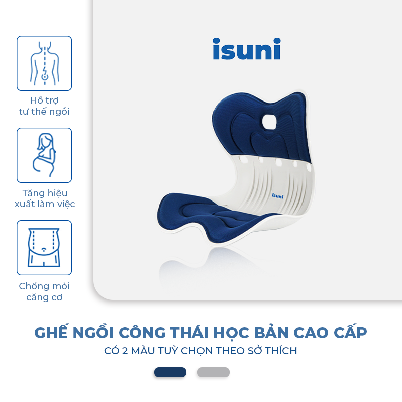 [BẢN NÂNG CẤP] Ghế Công Thái Học Isuni Điều Chỉnh Tư Thế Ngồi Chống Gù Lưng Hỗ Trợ Cột Sống Vai Cho Nam Nữ - ISUNI - ảnh 5