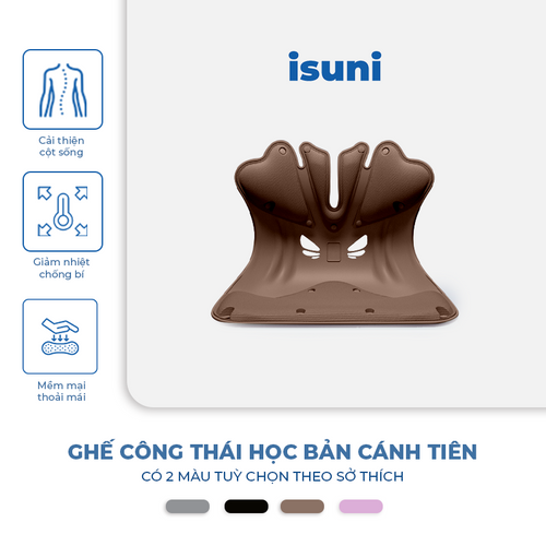 [BẢN CÁNH TIÊN] ISUNI Ghế Chỉnh Tư Thế Ngồi Chính Hãng Chống Gù, Hỗ Trợ Cột Sống, Ngồi Lâu Không Mỏi - ISUNI - ảnh 2