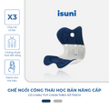[BẢN NÂNG CẤP] Ghế Công Thái Học Isuni Điều Chỉnh Tư Thế Ngồi Chống Gù Lưng Hỗ Trợ Cột Sống Vai Cho Nam Nữ - ISUNI - ảnh 1